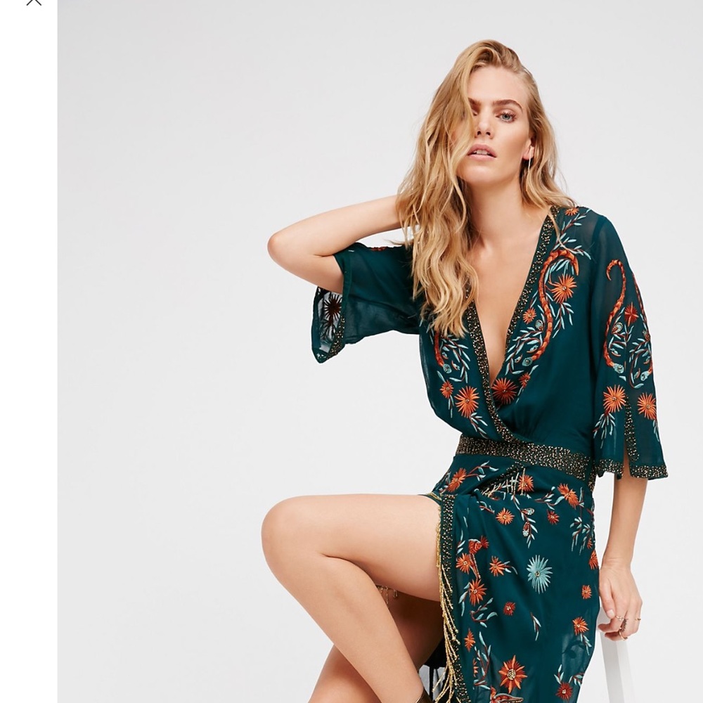 IN SEARCH OF! Free People Midnight City Midi Dress
